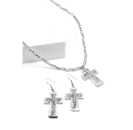 Tranquil Faith - Blue Necklace