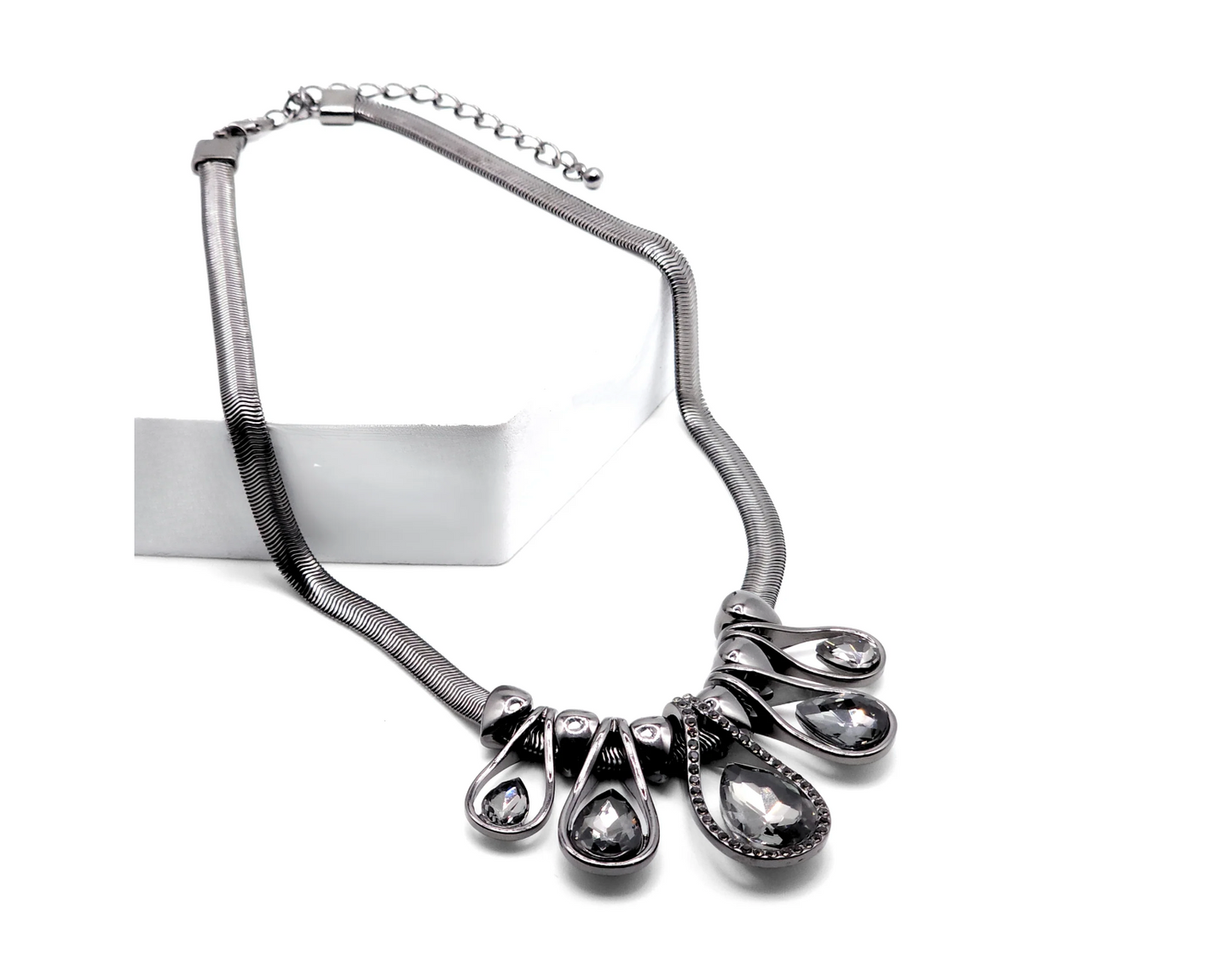 Twilight Embrace - Hematite Necklace
