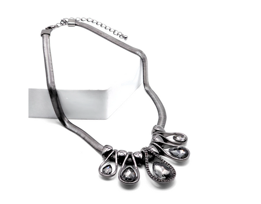 Twilight Embrace - Hematite Necklace