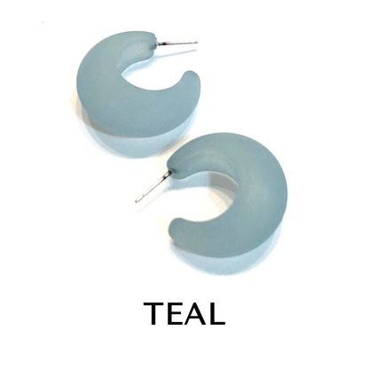 Chunky Snail Shell Hoop Earrings -  Leetie Lovendale