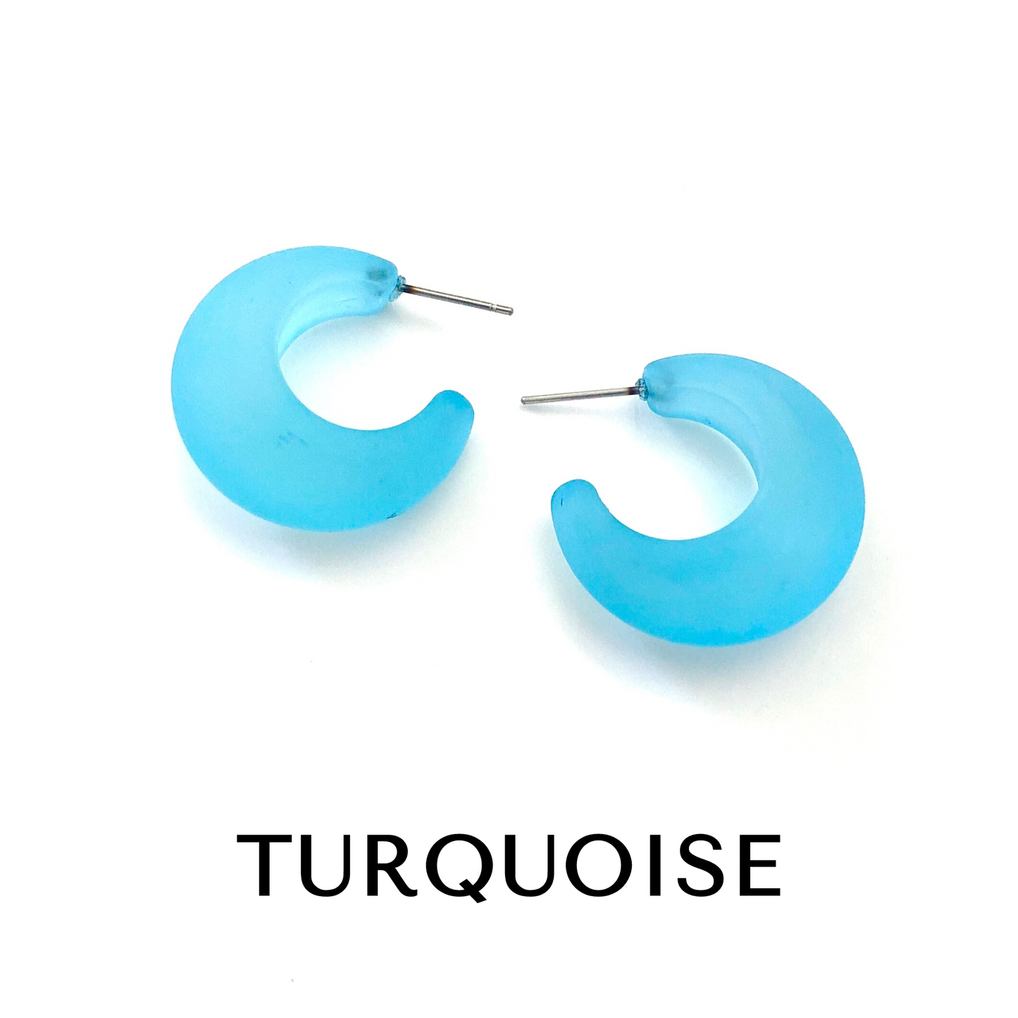 Chunky Snail Shell Hoop Earrings -  Leetie Lovendale