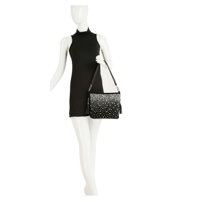 Shine Shift - Black Hobo Crossbody Sling