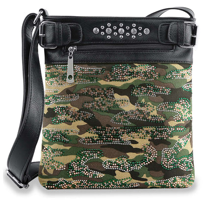 Glam Camo Sparkle Crossbody Bag