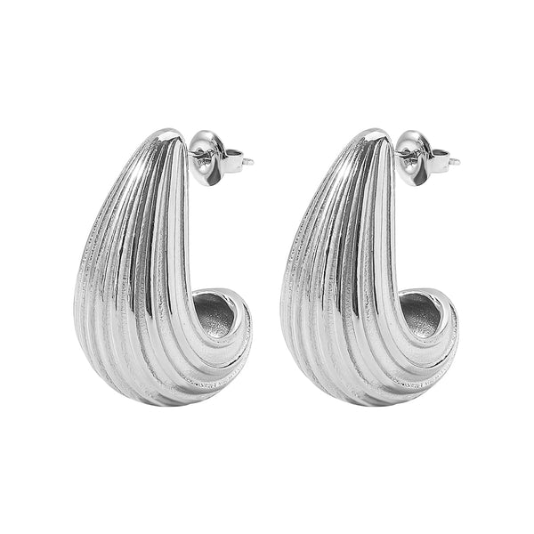All The Curves - Silver Earrings