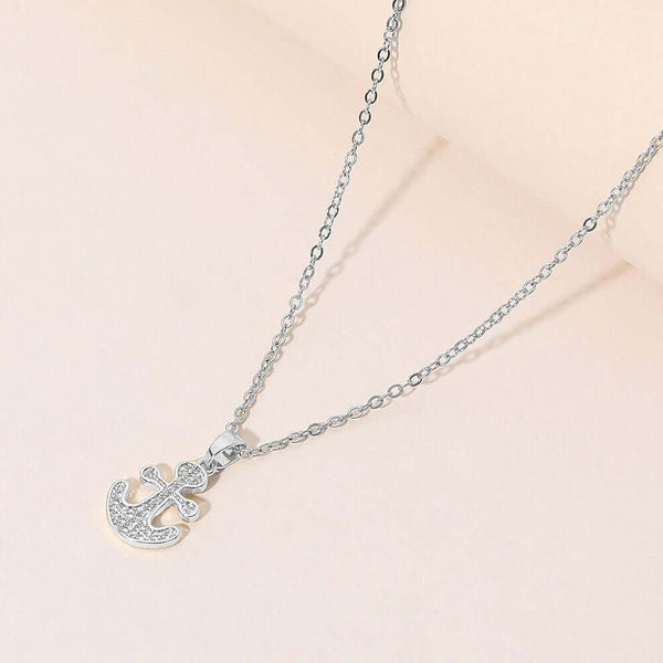 Anchors Away - Silver Necklace