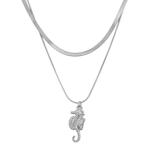 Aquatic Ballet- Silver Necklace - Labor Day Sale