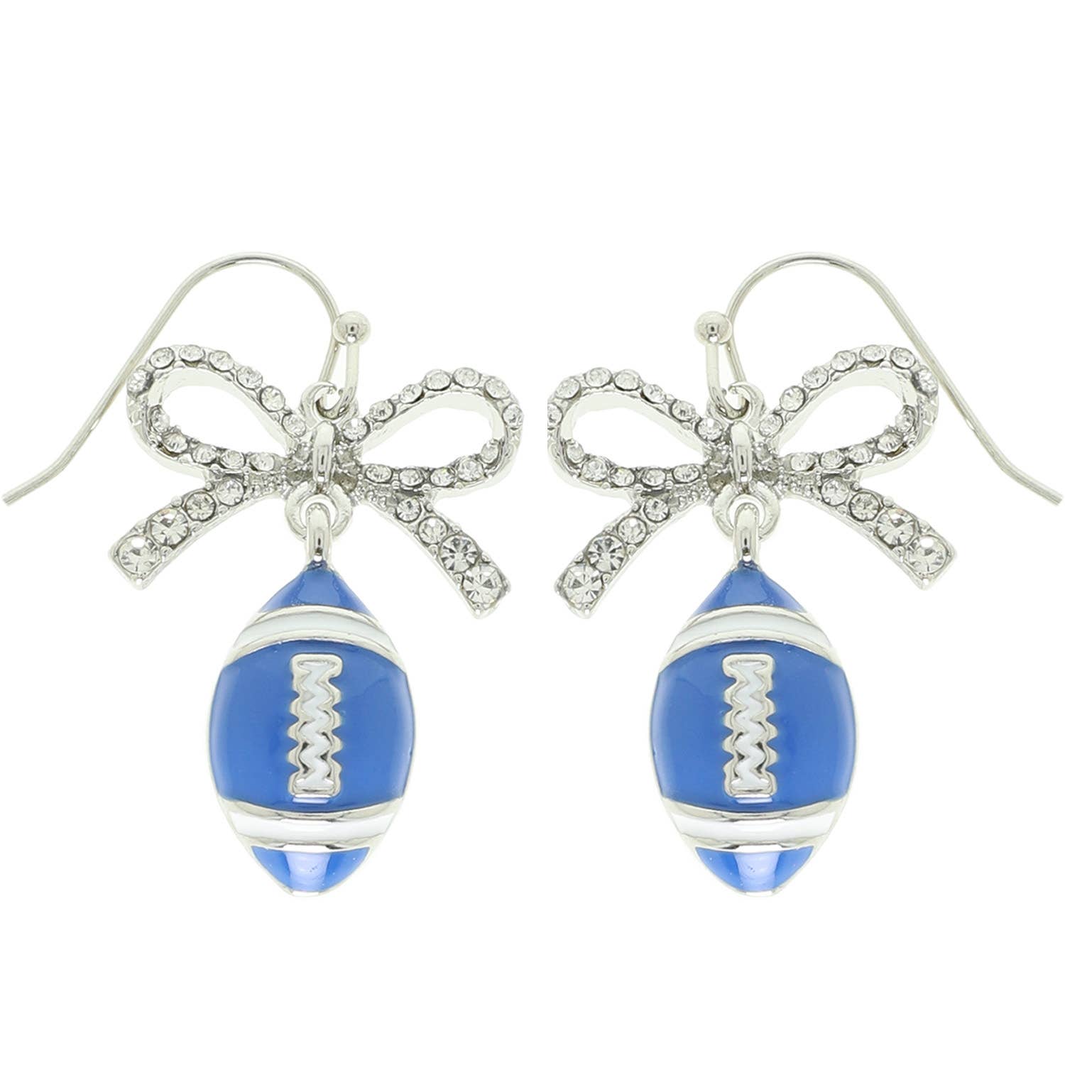 Game Day Football Dangle Earrings : Brown - Shop Alies Bouutique