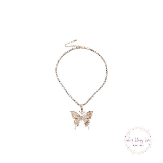 Beauty In Flight - Gold Necklace - Sale - Alies Bling Bar - Shop Alies Boutique