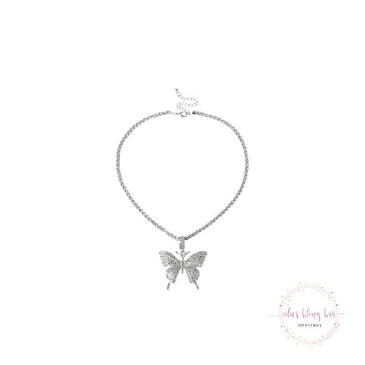 Beauty In Flight - Silver Necklace - Sale - Alies Bling Bar - Shop Alies Boutique