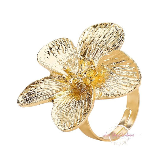 Blooming Grace - Gold Ring - Sale-Shop Alies Boutique