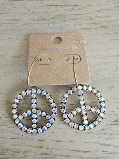 Shimmer & Harmony - Iridescent Peace Earrings