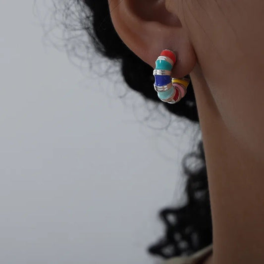 Carousel Chic - Multi Earrings-Shop Alies Boutique