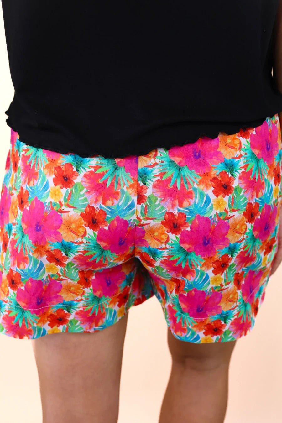 Casual Outing Shorts - Multi Tropical - Shop Alies Bouutique