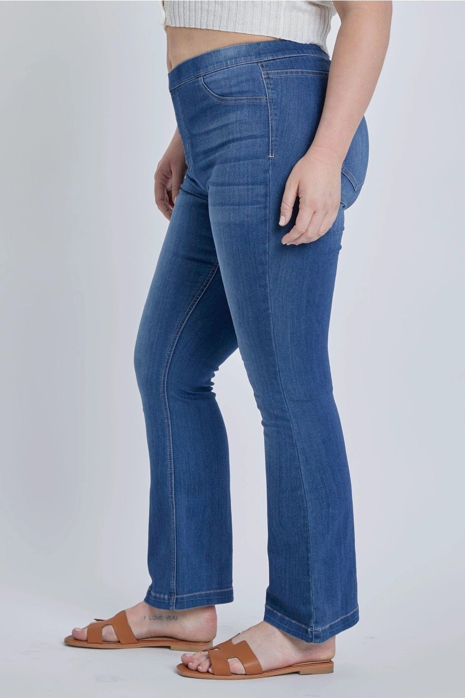 Cello A Flare For Style Pull On Jeans - Dark Wash-Shop Alies Boutique