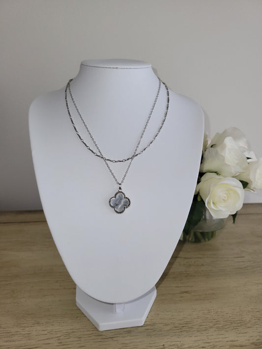 Cloudline Charm - Grey Necklace - Shop Alies Boutique - Shop Alies Boutique