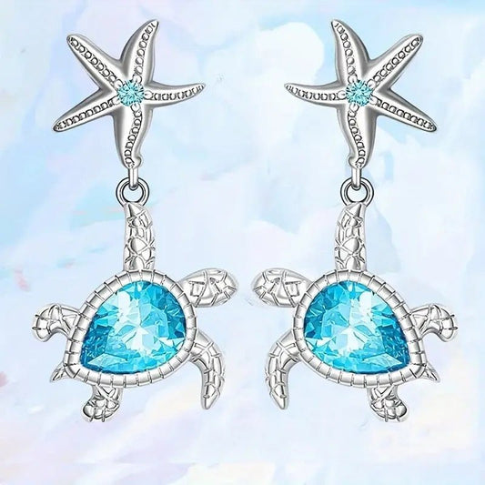 Coral & Cove - Silver Drop Earrings-Shop Alies Boutique