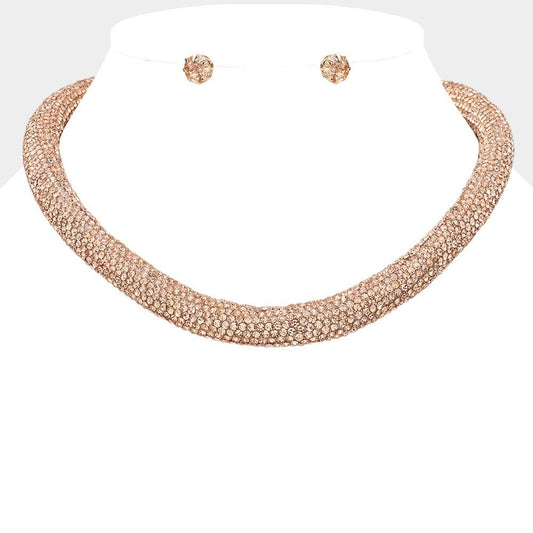 Crush Voltage - Rose Gold Necklace - Sale-Shop Alies Boutique