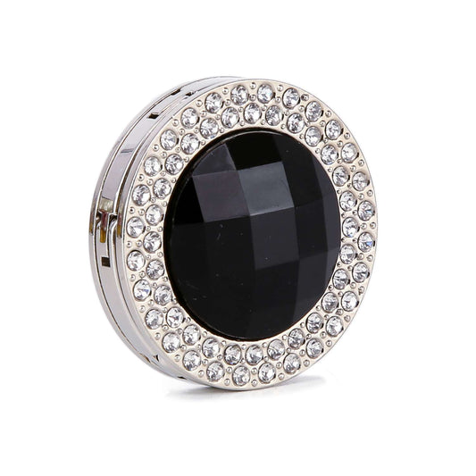 Gem and Rhinestone Purse Hanger: Black - Alie's Boutique