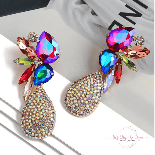 Dazzling Daydreams - Dark Multi Earring - Sale-Shop Alies Boutique