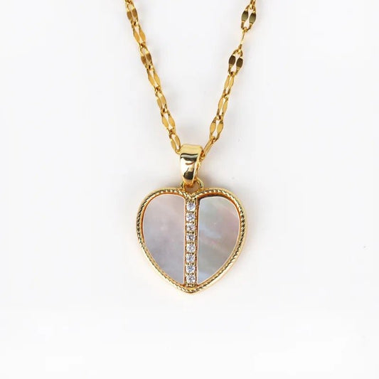 Divided Heart - Gold Necklace - Alie's Boutique - Shop Alies Boutique
