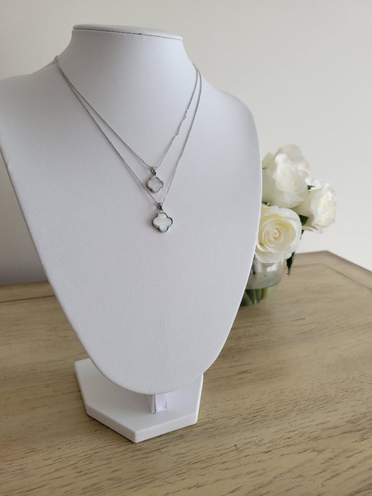 Double Bloom - Silver Necklace - Shop Alies Boutique - Shop Alies Boutique
