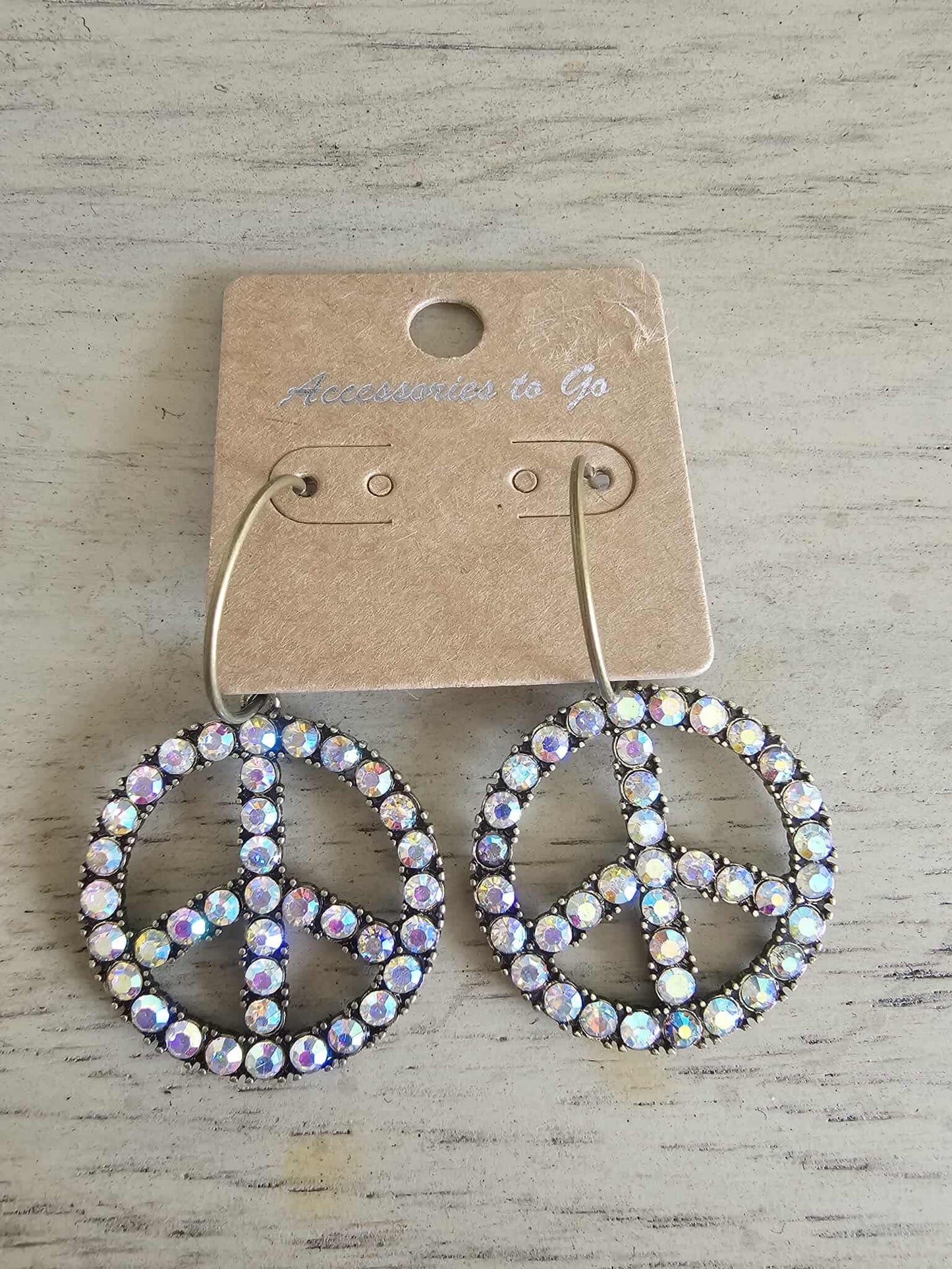 Shimmer & Harmony - Iridescent Peace Earrings