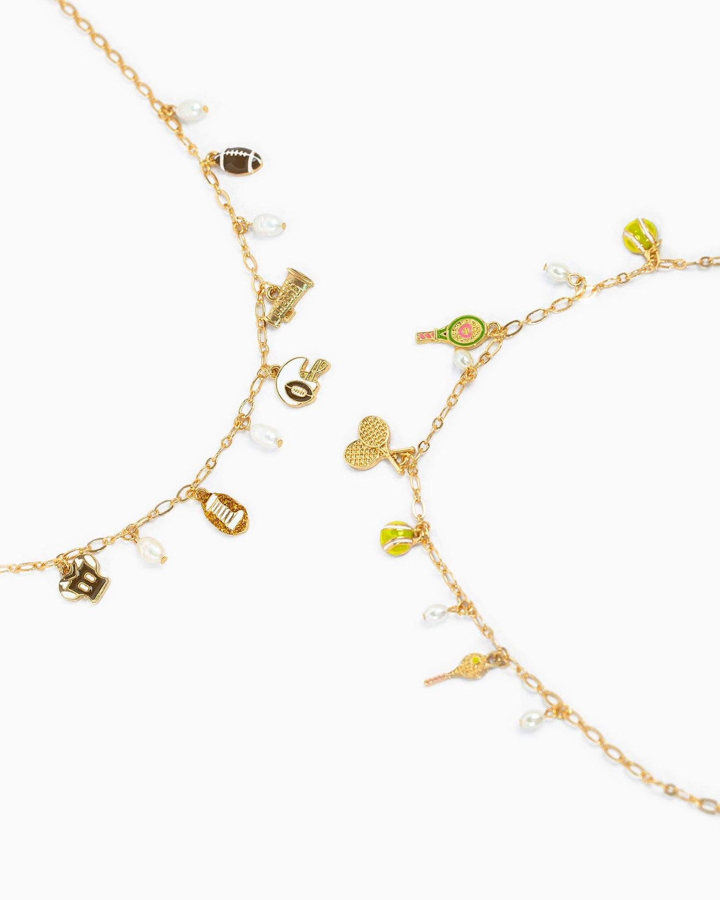 Gameday Touchdown Football Multi Charm Necklace - Alie's Boutique