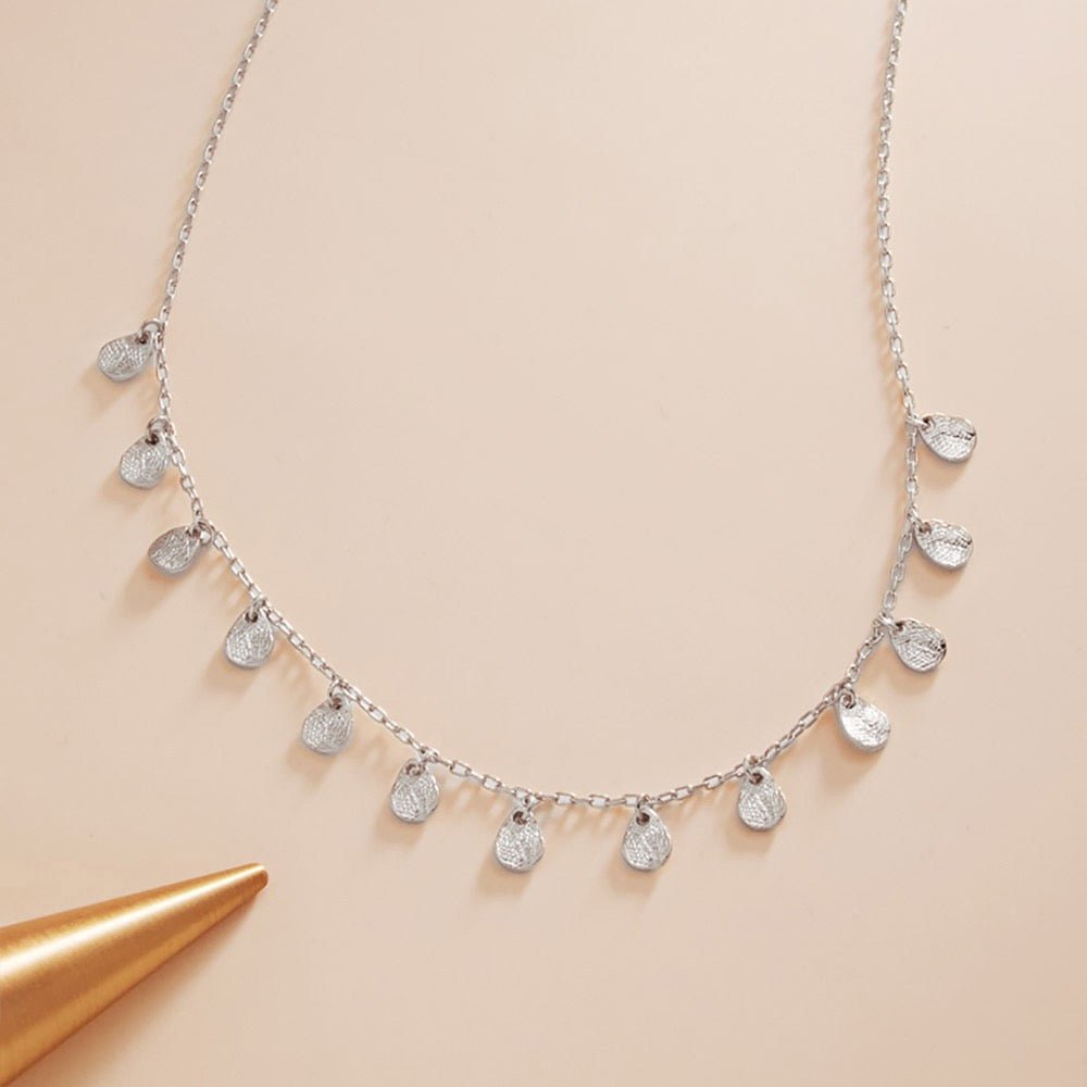 Falling Quiet - Silver Necklace - Sale-Shop Alies Boutique