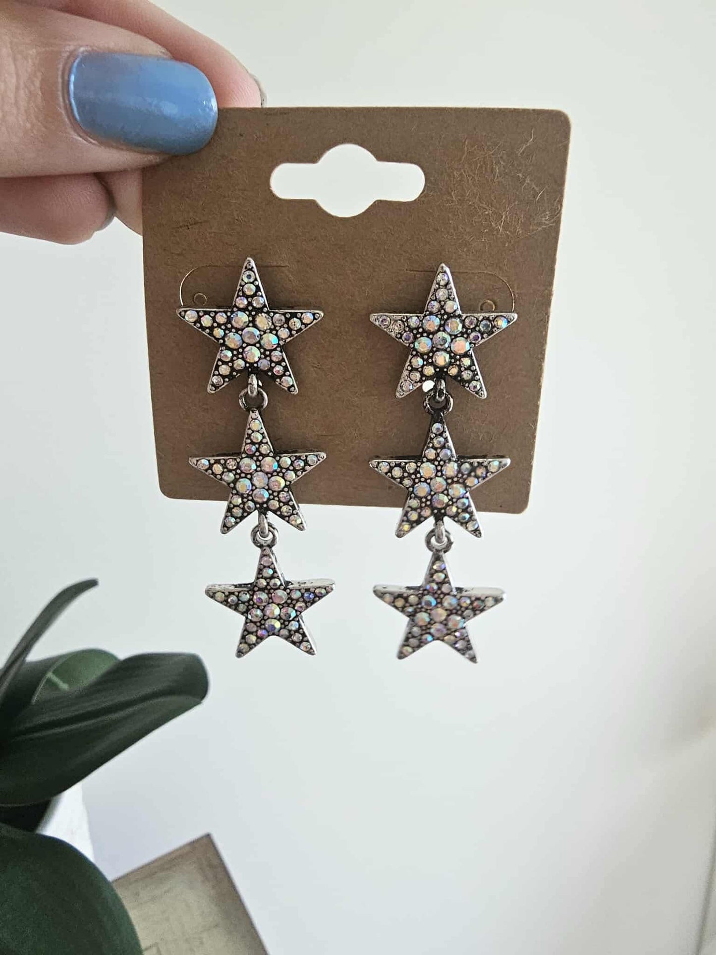 Cosmic Cascade - Iridescent Star Earrings - Alie's Boutique