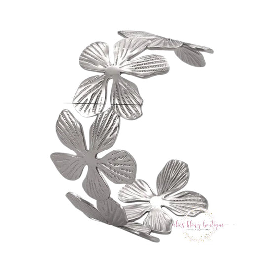 Fiercely Floral - Silver 18k Bracelet - Sale-Shop Alies Boutique