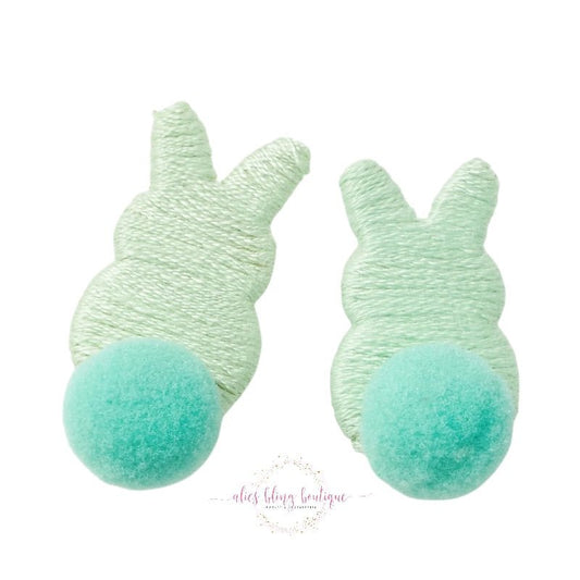 Fluff & Frolic - Mint Bunny Earrings-Shop Alies Boutique