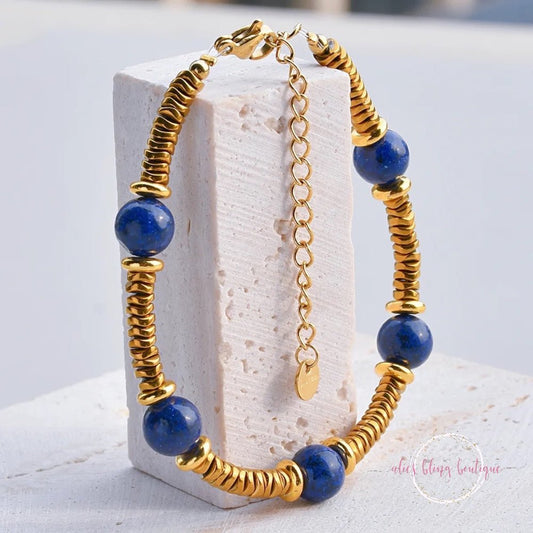 Gleaming Essence Bracelet in Celite-Shop Alies Boutique