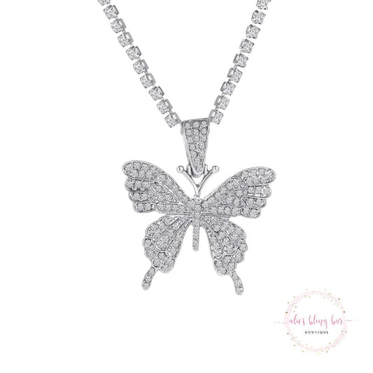 Gleaming Grace - Silver Necklace - Sale - Alies Bling Bar - Shop Alies Boutique