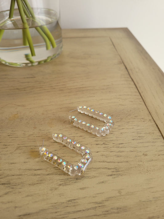 Glitz Loop - Iridescent Hoop Earrings - Alie's Boutique - Shop Alies Boutique