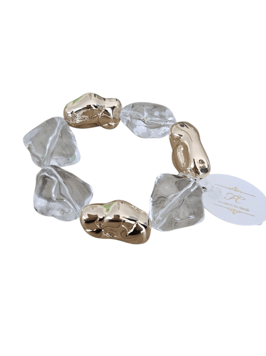 Golden Halo Aura - Gold/Lucite Bracelet - Shop Alies Bouutique