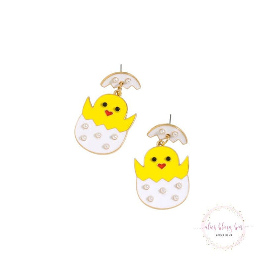 Hatchling Bliss - Gold Plated Drop Earrings - Sale-Shop Alies Boutique