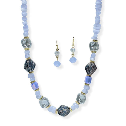 Heart Of The Moment - Aqua Necklace-Shop Alies Boutique