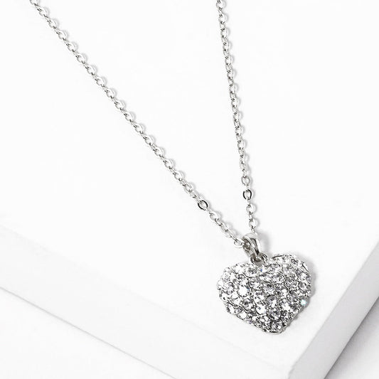 Icebound Heart - Silver Necklace - Sale-Shop Alies Boutique