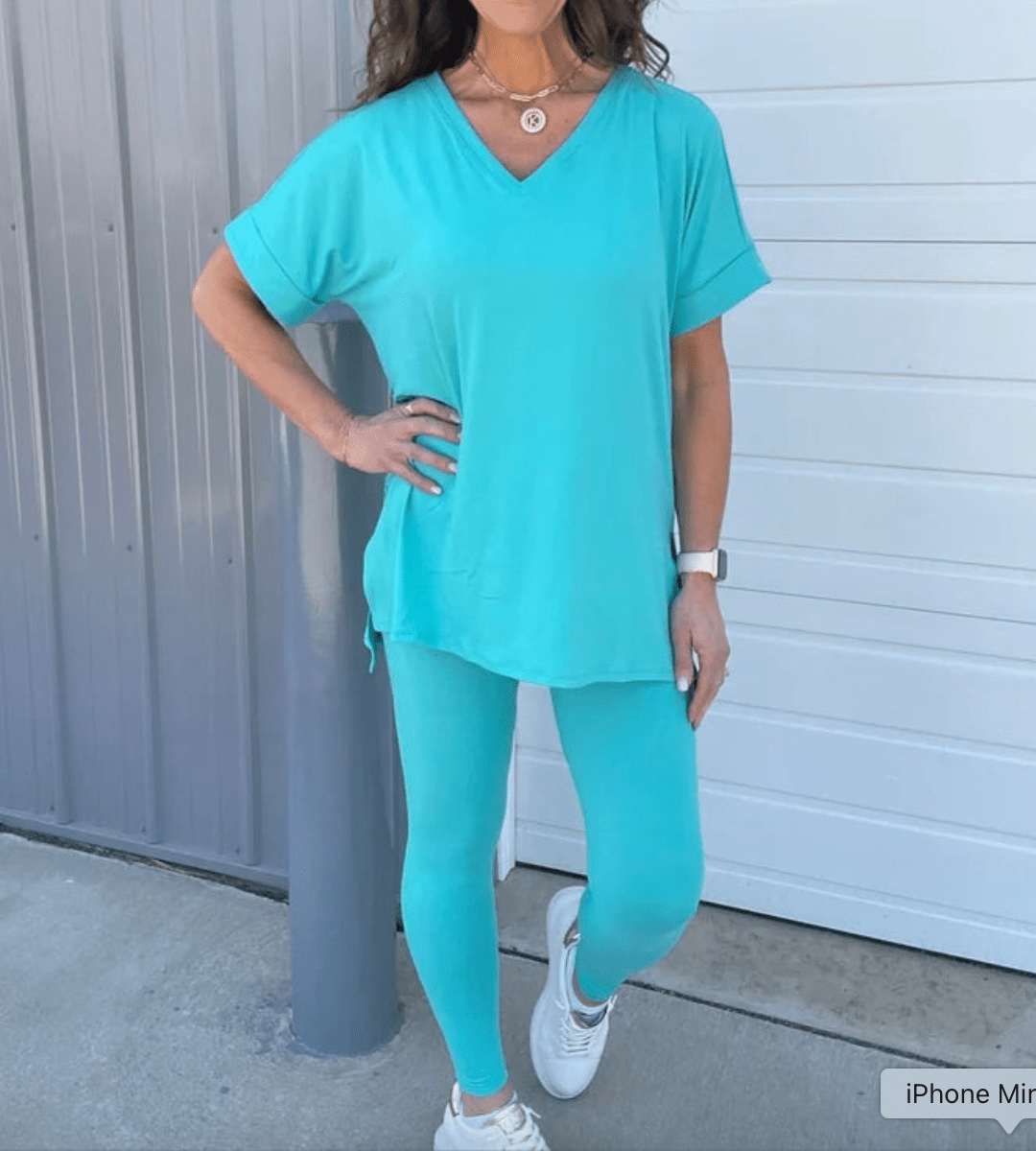 Keep It Casual- Turquoise 2 Piece Loungewear Set-Shop Alies Boutique
