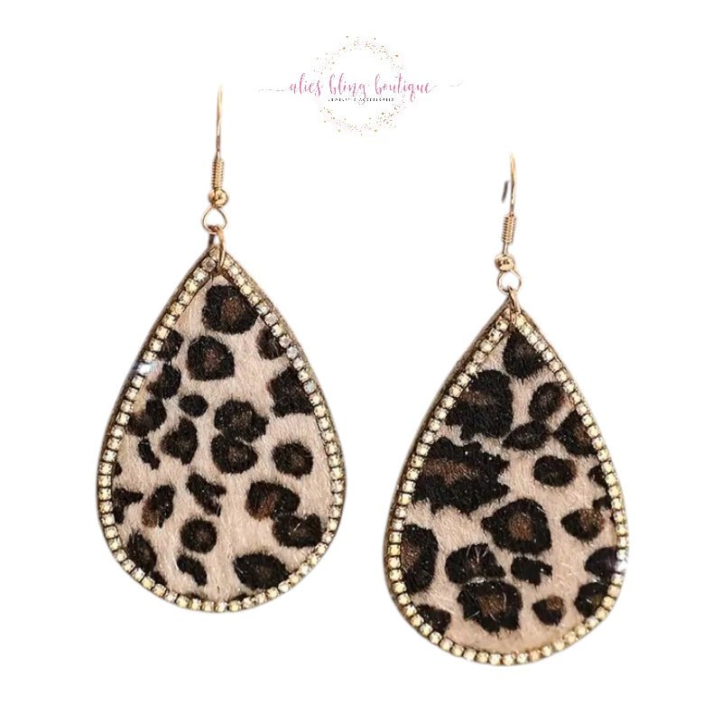 Leopard Luxe - Multi Drop Earrings - Sale-Shop Alies Boutique