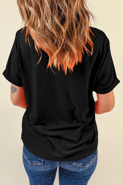 Magic Clover -Black Tee - Sale-Shop Alies Boutique