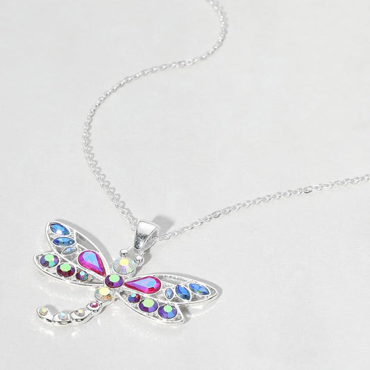 Moon Flutter - Iridescent Necklace - Sale-Shop Alies Boutique