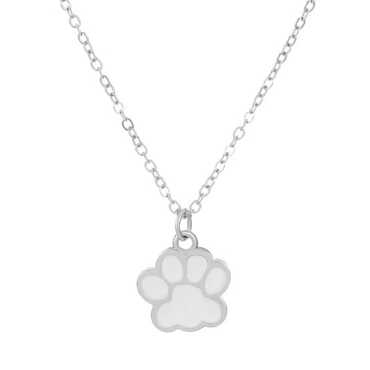 Pawfect Bond - White Necklace - Alie's Boutique - Shop Alies Boutique