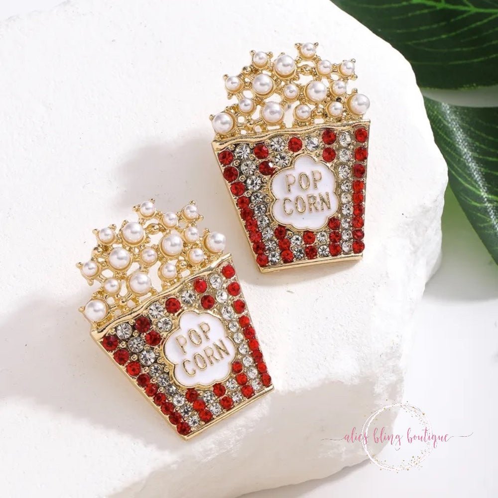 Popcorn Party Earrings-Shop Alies Boutique