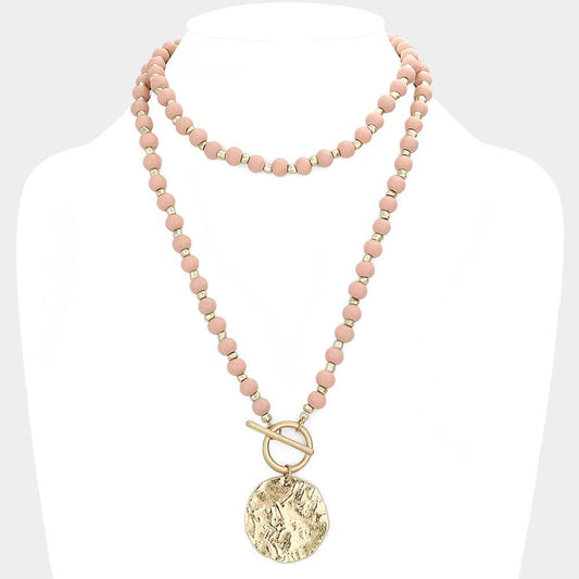 Raw Chic - Pink Necklace - Alie's Boutique - Shop Alies Boutique