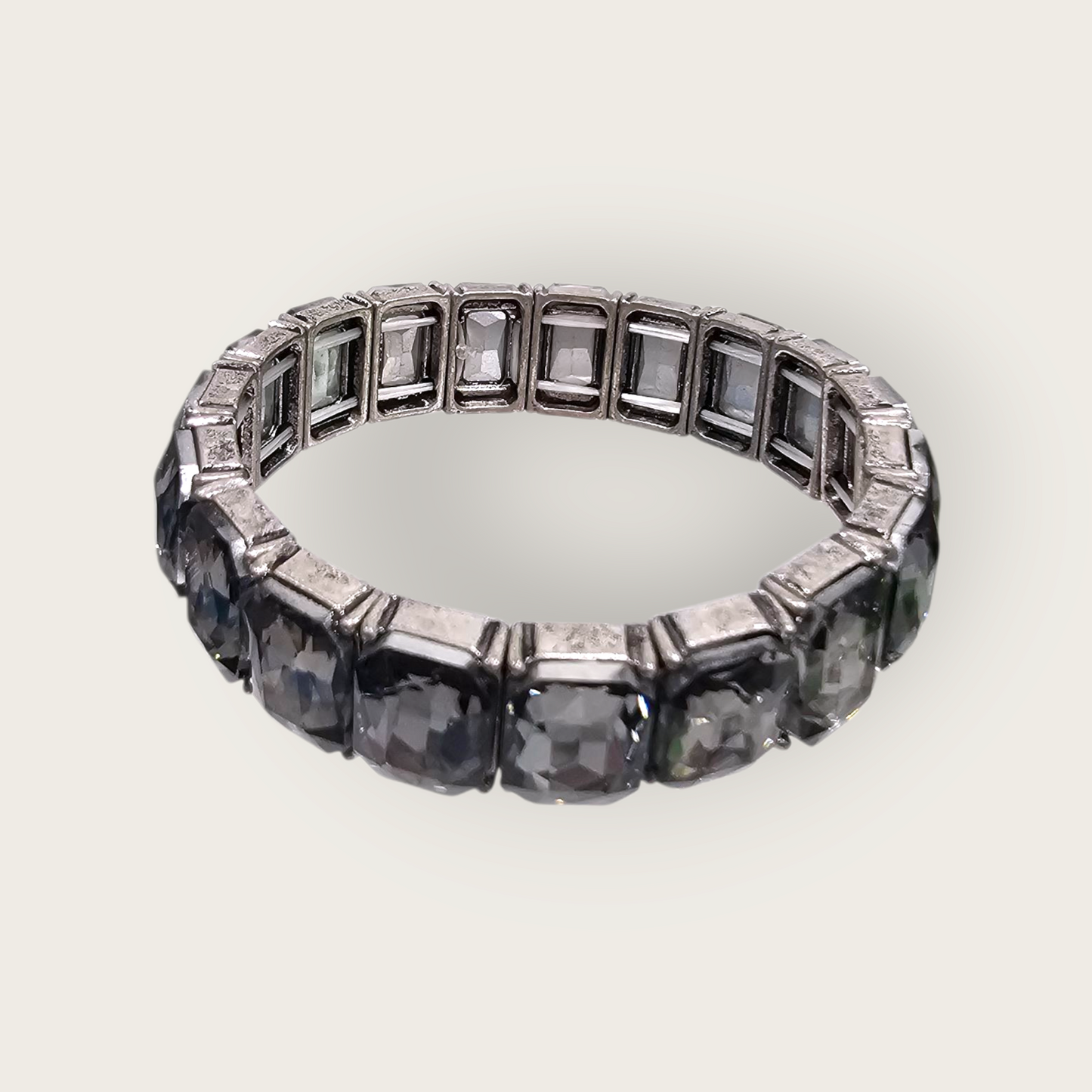 Radiance Glow Stretch - Silver Bracelet