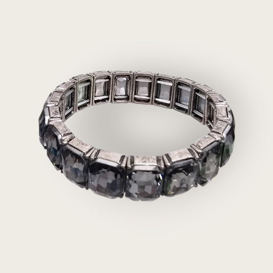 Radiance Glow Stretch - Silver Bracelet
