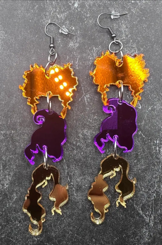 Witch Sisters - Halloween Earrings