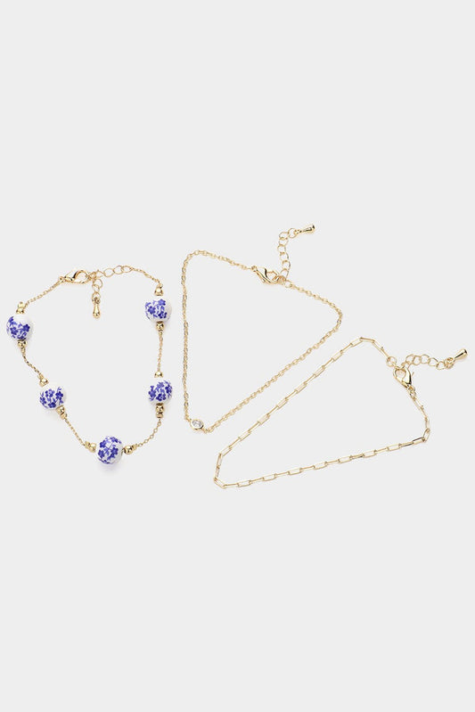 Boho Chic Ceramic Bracelet- Set of 3 - Alie's Boutique