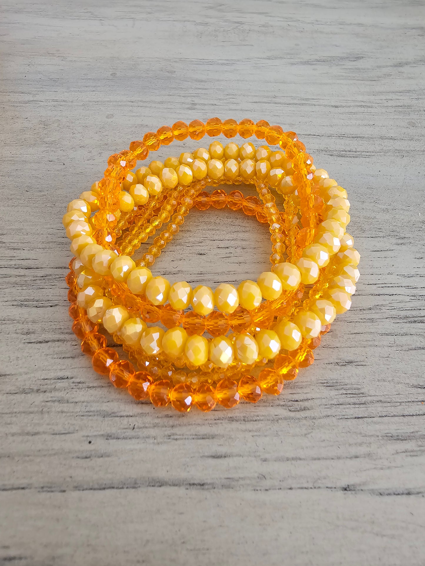 Maple Magic - Light Orange 8 Piece Bracelet Stack
